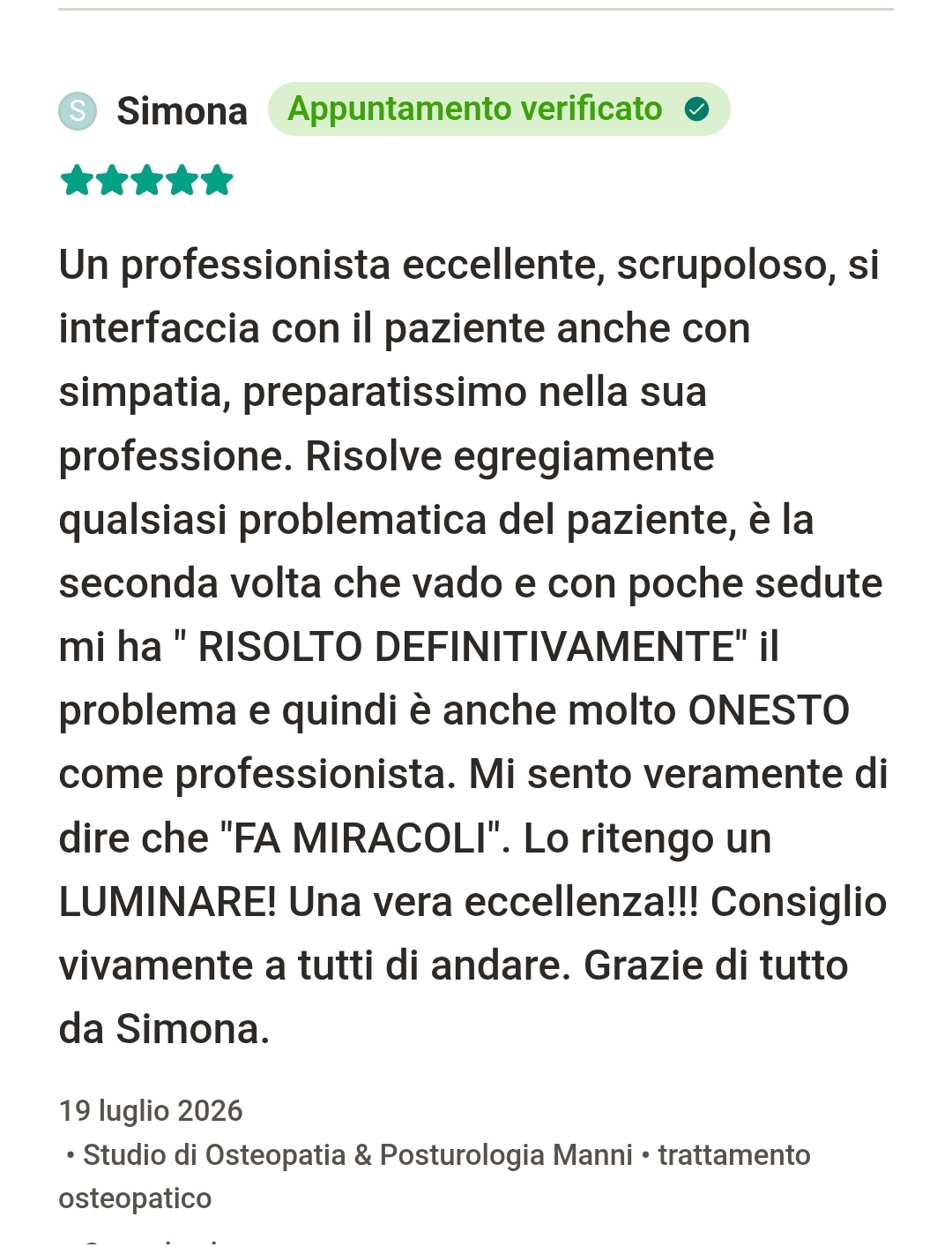 Cosa dicono di noi...